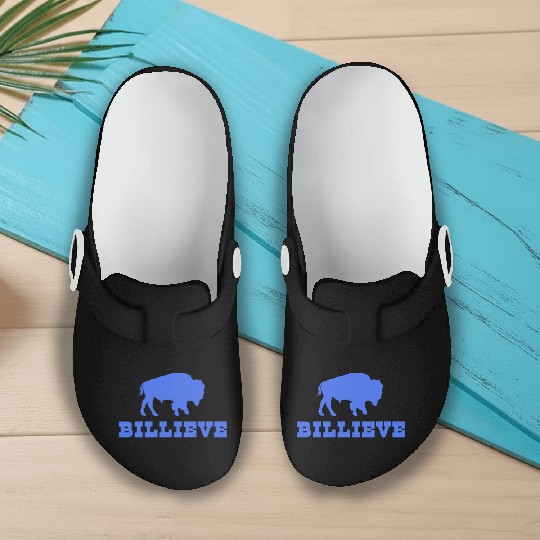 Bills Mafia BillieveShirt - Buffalo Football Slip On Clogs