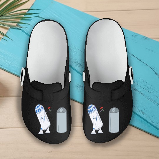 Confused R2D2 Slip On Clogs
