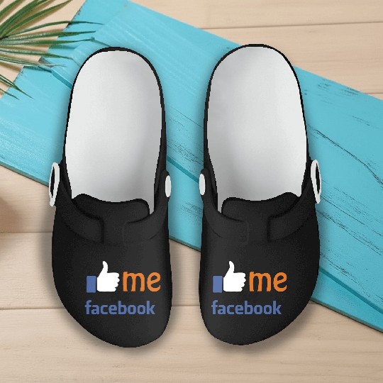 like me on facebook Slip On Clogs