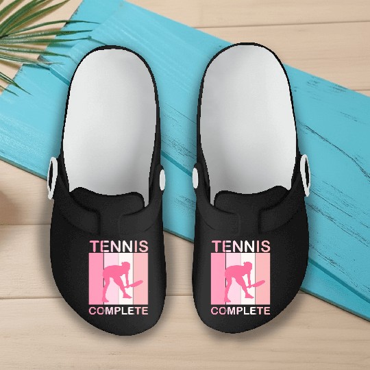 Tennis woman complete gift girl Slip On Clogs