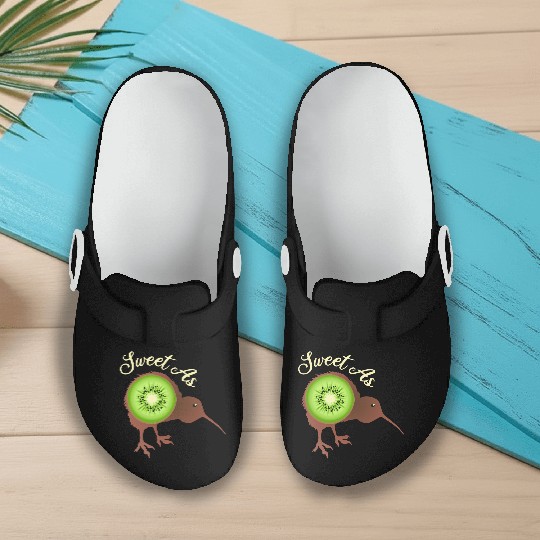 Sweet as Kiwi New Zealand Funny Gift Idea Slip On Clogs