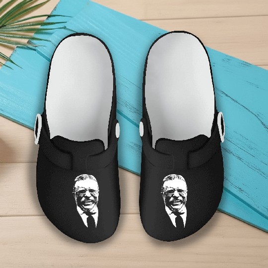 President Teddy Roosevelt Graphic Slip On Clogs