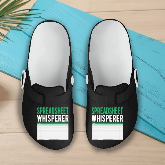 Spreadsheet Whisperer Excel Accounting Accountant Slip On Clogs