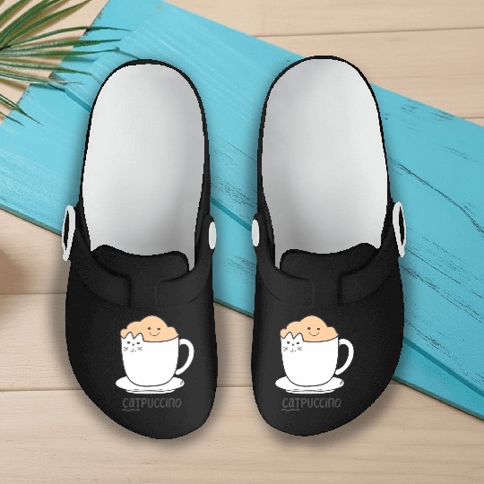 Coffee Lover Caffeine Cat Lover Kity Kitten Pet Slip On Clogs