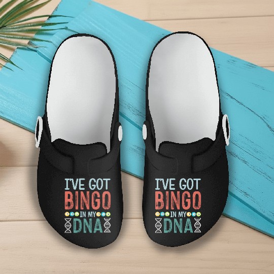 Bingo Card Game Grandma Bingo Player Bingo Cards Slip On Clogs