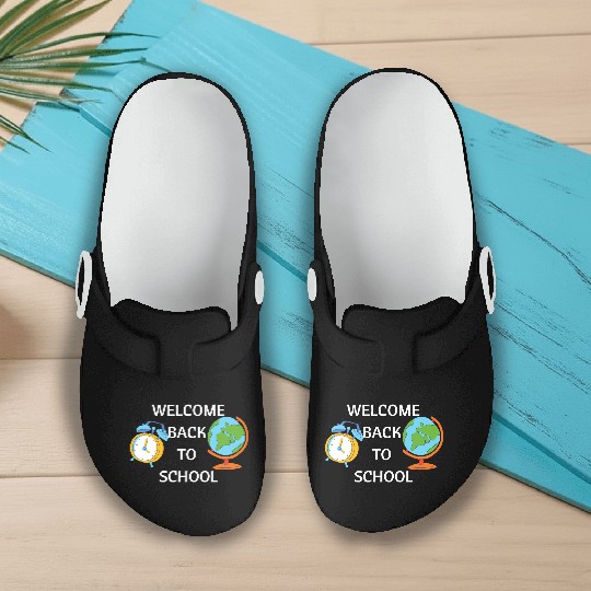 Welcome Back To School Teacher Life Preschool Slip On Clogs