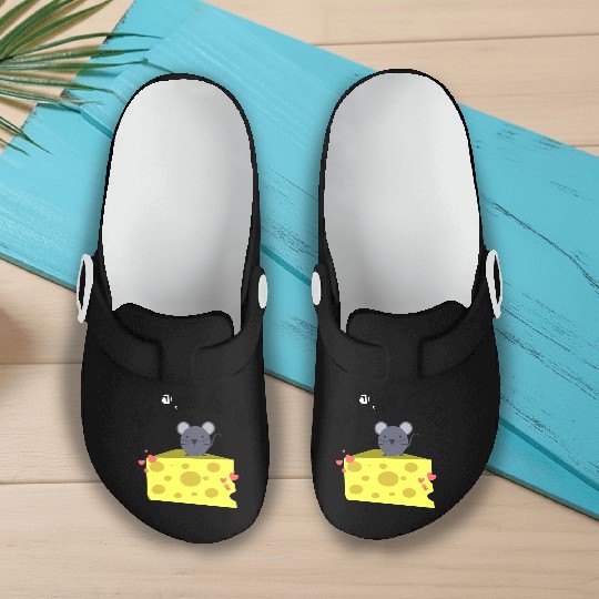 Eat cheese and sin, Best Street art! Classic Slip On Clogs