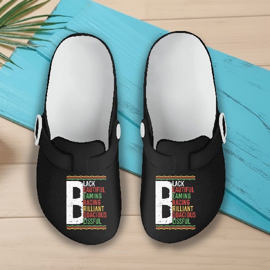 Black Beautiful Beaming Bracing Brilliant Slip On Clogs