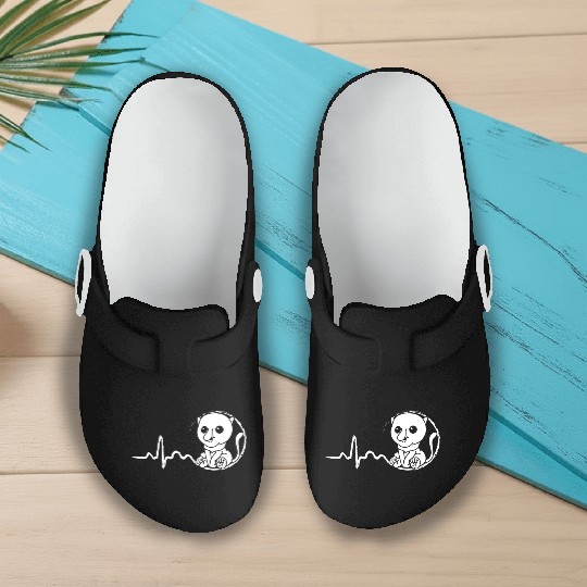 Proboscis Monkey Heartbeat Ape Wildlife Zookeeper Slip On Clogs