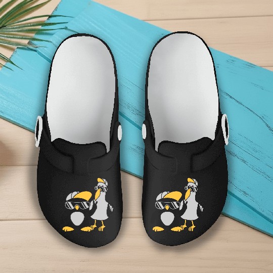 Seagull penguin 2 friends Slip On Clogs