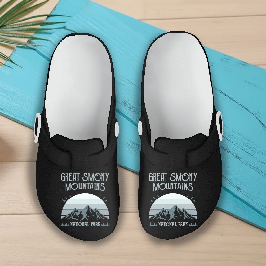 Great Smoky Mountains Vintage National Park Slip On Clogs