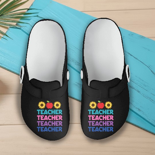 Funny Teacher svg, Teacher Appreciation svg, Kinde Slip On Clogs