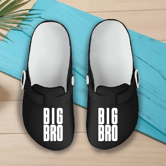 Big Bro Siblings Men Kids Adult Fraternity Frat Slip On Clogs