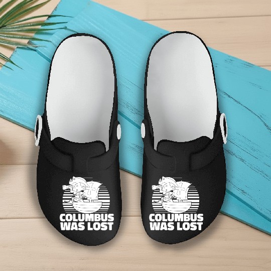 Columbus Day 1492 Slip On Clogs