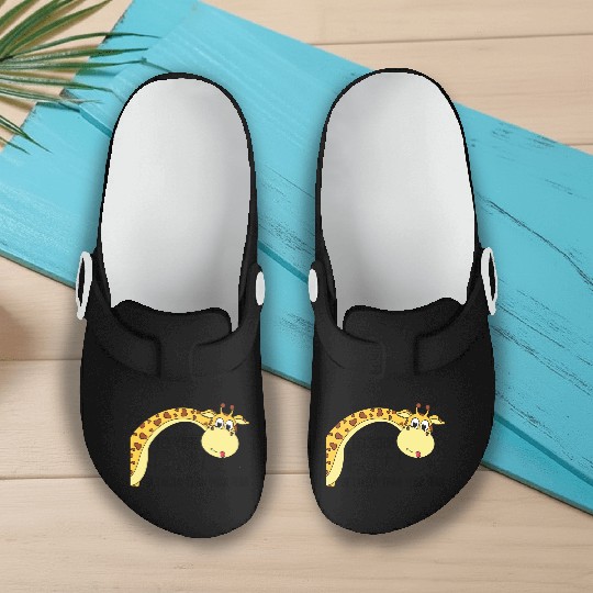 Let your faith be taller than your fear giraffe Slip On Clogs