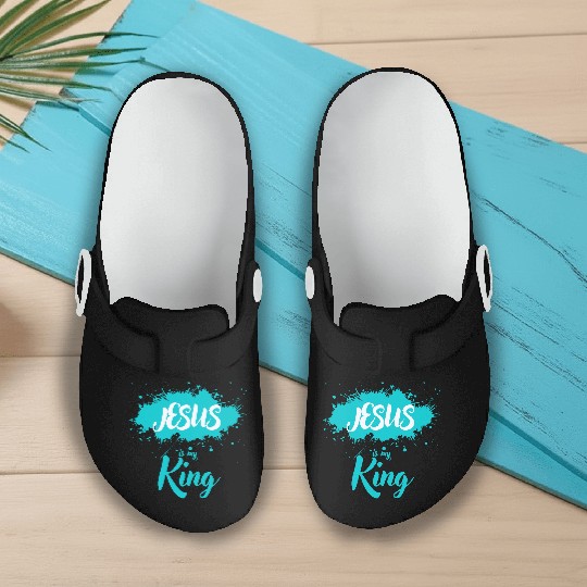 JESUS is my King Slip On Clogs