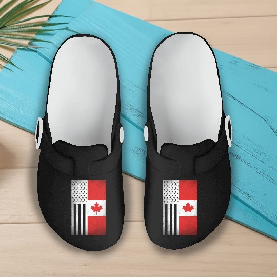 Canada Design for proud Canadian Americans Slip On Clogs