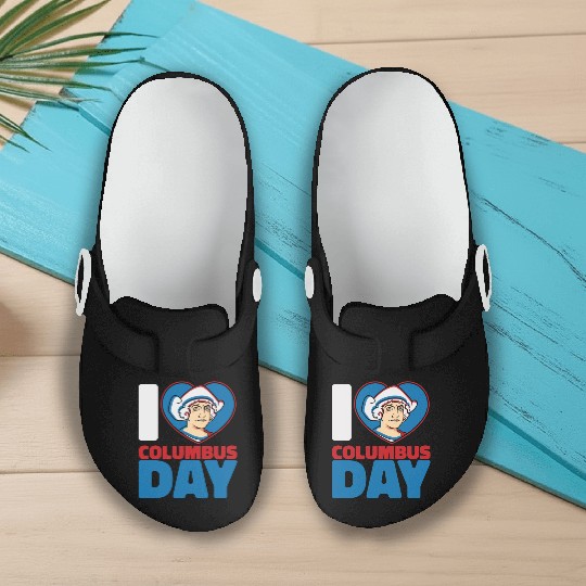 Columbus Day 1492 Slip On Clogs