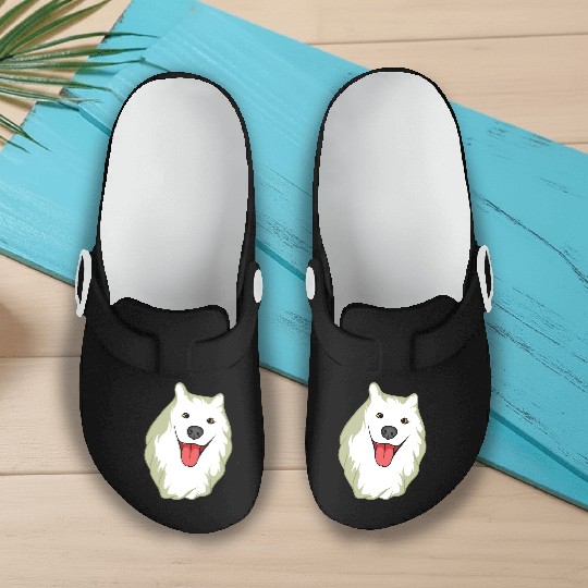 Samoyed Cute Puppy Dog Owners Pet Lover Gift Ideas Slip On Clogs