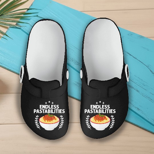Endless Pastabilities Italian Food Pasta Lover Slip On Clogs