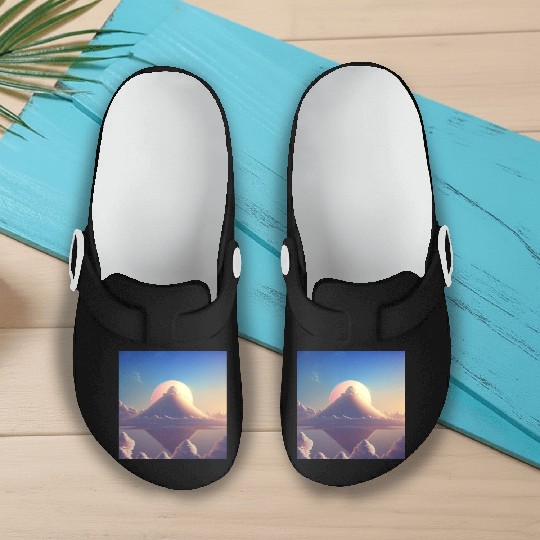 Mashup Cotton Candy Planet & The Lonely Mountain Slip On Clogs