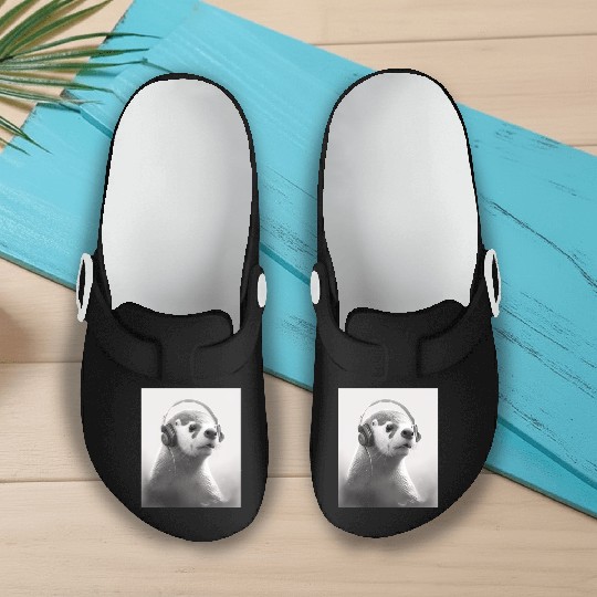 Musician Animal Pet Owners Otter Music Lover Slip On Clogs