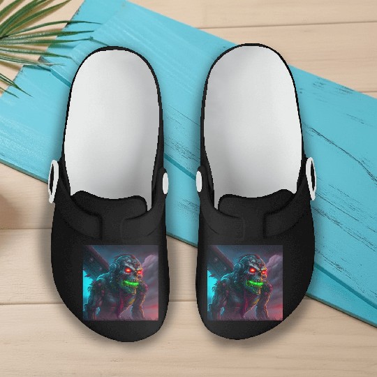 ZOMBIE IRON MAIDEN (version 15) Slip On Clogs