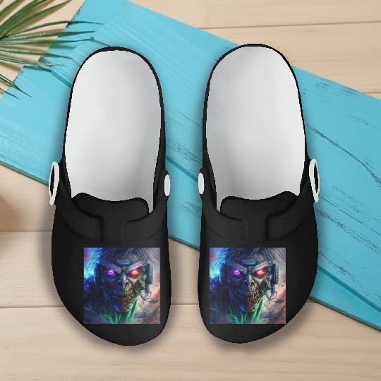 ZOMBIE IRON MAIDEN (version 12) Slip On Clogs