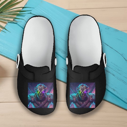 ZOMBIE IRON MAIDEN (Version 10) Slip On Clogs