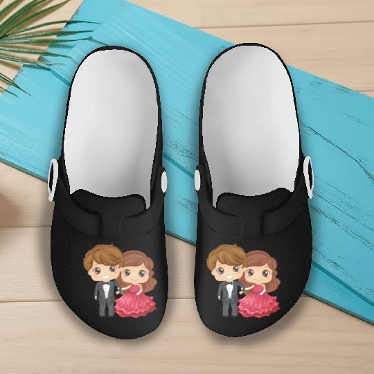 The groom and the bride Slip On Clogs