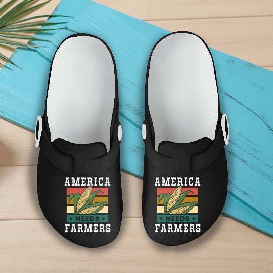 America Needs Farmers Slip On Clogs