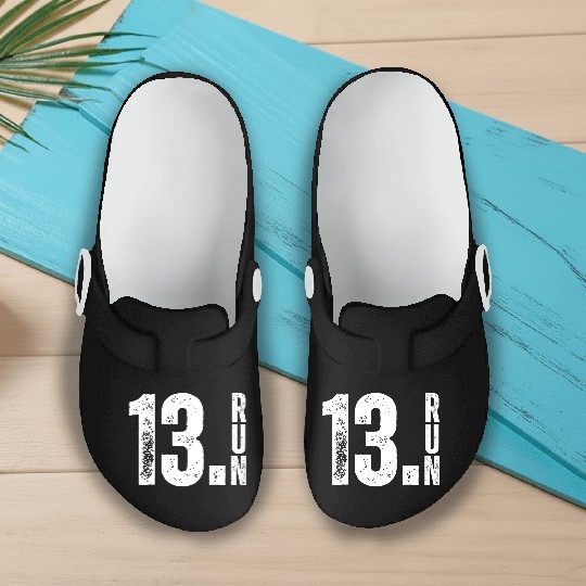 Half Crazy 13 1 Running Half Marathon Race Runner Slip On Clogs