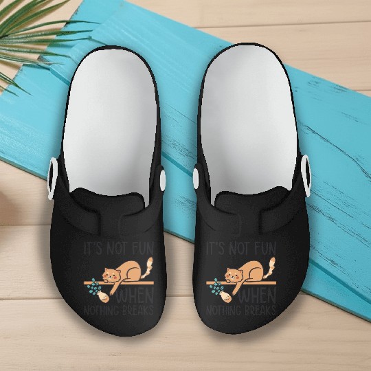 Mean Cat Drawing Line Art Cat Owner Pet Cat Slip On Clogs