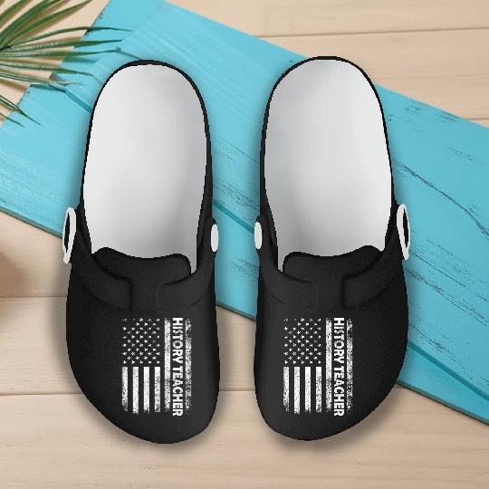 History Teacher School Teaching Student Slip On Clogs