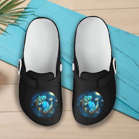 Pisces zodiac sign Slip On Clogs