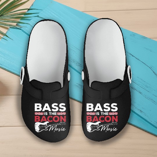 Bass Guitar Bass Is The Bacon Music Guitar Player Slip On Clogs