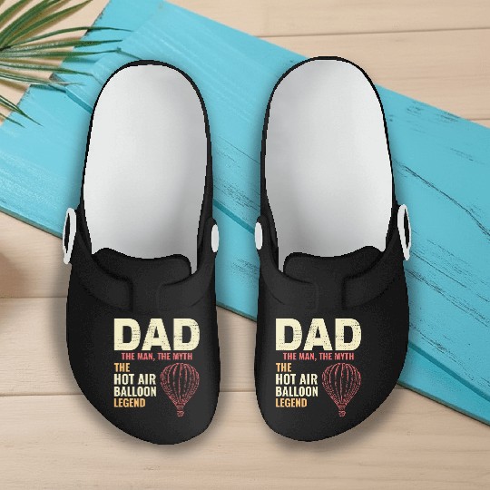 Hot Air Ballooning Hopper Balloon Dad Balloonist Slip On Clogs