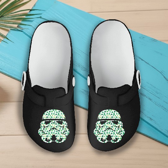 Stormtrooper Saint Patricks Day Slip On Clogs
