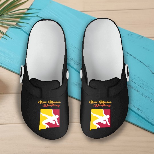 New Mexico Wrestling Slip On Clogs