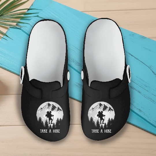 Take a Hike Wanderlust Hiking Slip On Clogs