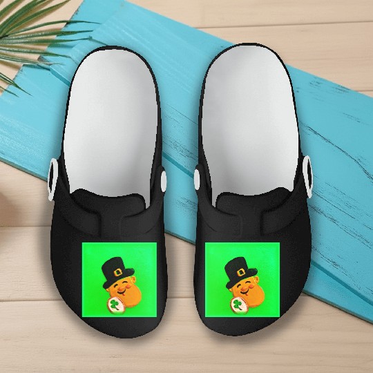 Irish Cute Painting Design. Buy Now Slip On Clogs