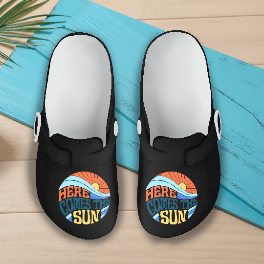 Here comes the sun Slip On Clogs