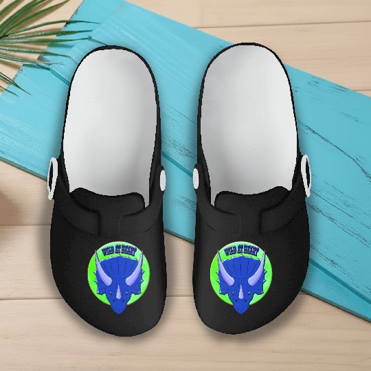 Wild At Heart- Triceratops Slip On Clogs