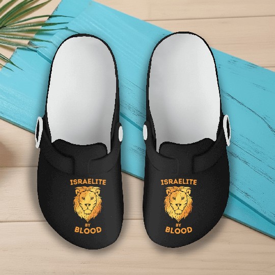 Hebrew Israelite By Blood Lion Of Judah Slip On Clogs