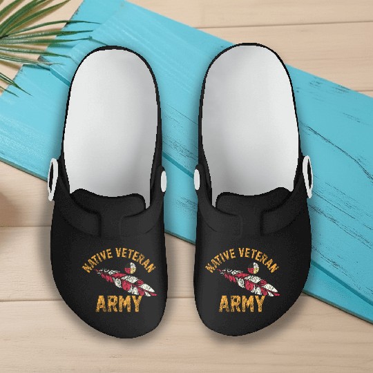 Native American Vietnam Veteran Slip On Clogs