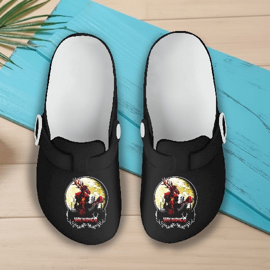 Wendigo New Monster inwalker Cryptid Evil Slip On Clogs