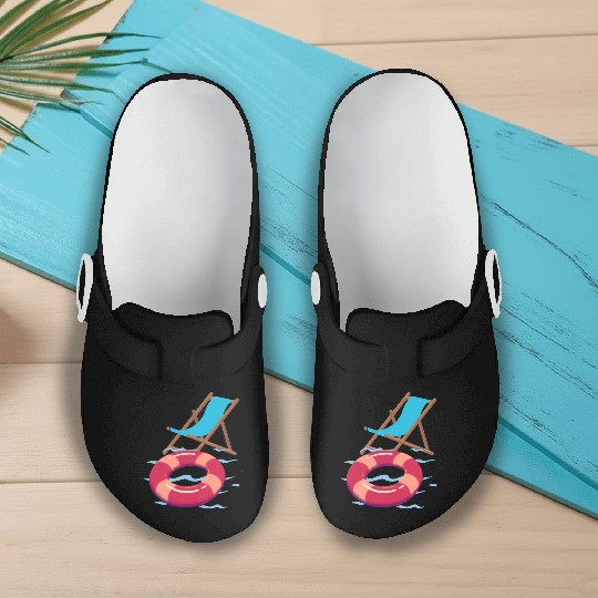 "Beach Vibes Slip On Clogs: Embrace the Sun and Sand!"