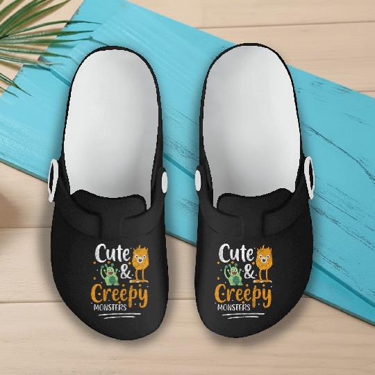 Monster Fright Children Monster Hunter Slip On Clogs