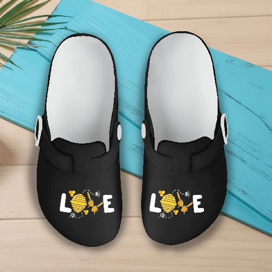 Save The Bees Bumblebee Love Bees Slip On Clogs