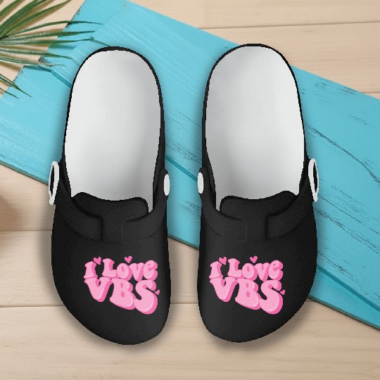I Love VBS Crew Vacation Bible School Bible Slip On Clogs